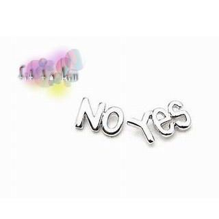 yes & no dissymmetry earrings