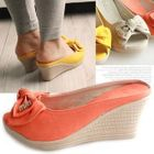 Marcella - Bow-Accent Wedges