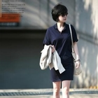 M.E.R.S.H - Drop-Shoulder Polo Dress