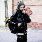 ABOKI - Wet-Look Puffer Jacket 