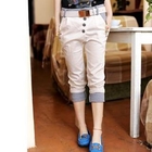 Ringnor - Button-Front Cropped Pants