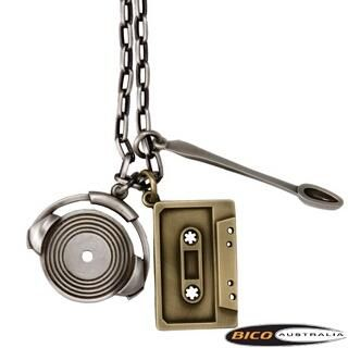 Cassette Kills Vinyl Charm Necklace Cassette Kills Vinyl Charm Necklace