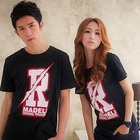 Sha 2 Shop - Scoop Neck Short-Sleeve Print Tee
