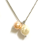 6thJune - Light Orange 'Perfect Match' Fashion Pearl Necklace 6thJune - Light Orange 'Perfect Match' Fashion Pearl Necklace