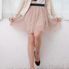 NamuDDalgi - Elasticized Waist Chiffon Skirt