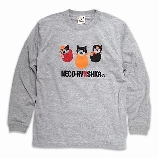 [Unisex] Long Sleeve Print T-Shirt - NECO-RYOSHKA