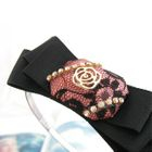 Fit-to-Kill - Diamond and ribbon lace hair hook -pink