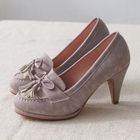 Ni-kiyo - Bow-Accent Tasseled Loafer Pumps
