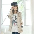 Tokyo Fashion - Tab-Sleeve Hooded Long Coat