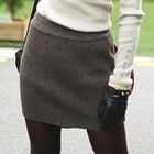 BBon-J - Rib-Knit Miniskirt