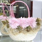 Smoothie - Corsage-Accent Straw Tote
