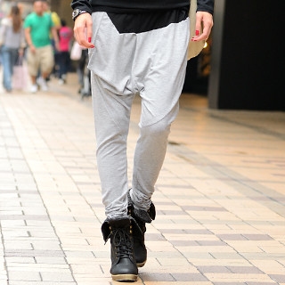 Color-Block Harem Pants