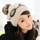 59 Seconds - Rhinestone Pompom Beanie