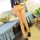 Jack Grace - Diagonal Buttoned Skinny Pants