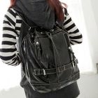 Fashion Lady - Drawstring Belted Backpack
