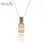 Menku - Rhinestone Frame Pendant