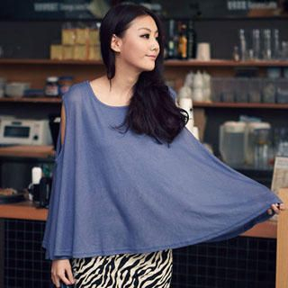 Inset Cutout-Shoulder Top Dress
