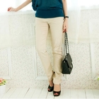 Tokyo Fashion - Buttoned Slim-Fit Pants