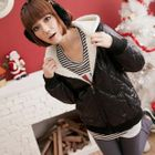 CatWorld - Quilted Fleece-Lined Hooded Jacket