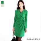 Orange Style - Tie-Waist Wrap Dress