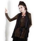 Alicegohome  - Inset Cardigan Long-Sleeve Top