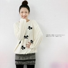 lovemark - Bow-Pattern Sweater