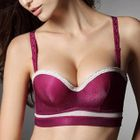 Moonbasa - Contrast Lace-Trim Bra