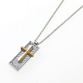 Gold Cross Pendant with Chain
