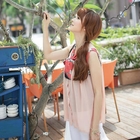 eFashion - Pattern-Cuffed Pleated Sleeveless Top