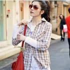 OrangeBear - Long-Sleeve Plaid Shirt