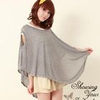 ZOO - Cut Away-Sleeve Cape Top