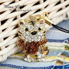 Miss Girl - Rhinestone Tiger Mobile Strap
