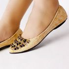 Kvoll - Snake-Print Beaded Flats