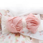 Fit-to-Kill - Sparkle lace and chiffon bow hair pin -pink