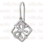 MBLife.com - 18K/750 White Gold Gift Ribbon / Bowknot Diamond Single Earring MBLife.com - 18K/750 White Gold Gift Ribbon / Bowknot Diamond Single Earring