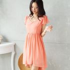 Tokyo Fashion - Open-Back Ruffle Chiffon Dress