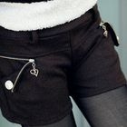 PUFFY - Heart-Accent Zip Accent Shorts