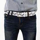 INTHING - 'Thorns' Pattern Faux-Leather Belt