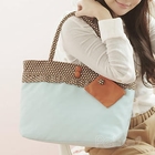 PG Beauty - Dotted Panel Tote with Coin Purse