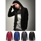SLIM&FIT - Thumbhole-Sleeve Zip Hoodie