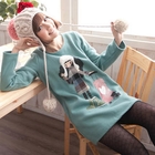 CatWorld - Appliqué Printed Brushed-Fleece Top