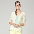 O.SA - Lace-Panel Drawstring Cardigan