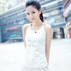 HuaYuZhiLu - Set: Lace-Sleeve Studded Cardigan + Studded Camisole + Cropped Pants