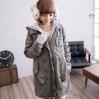 CatWorld - Set: Fleece-Trim Hoodie + Hooded Parka