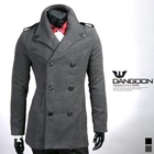 DANGOON - Double-Breasted Wool Blend Coat