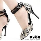 Kvoll - Snake-Print Ankle-Strap Pumps