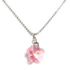 6thJune - Charming Necklace with Swarovski Sparkling Crystal (Sparkling Pink Flower)
