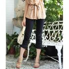 Tokyo Fashion - Lace-Hem Cropped Leggings