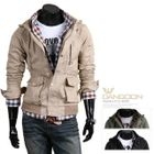 DANGOON - Drawstring-Waist Hooded Jacket