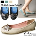 Wifky - Heart Appliqué Flats
